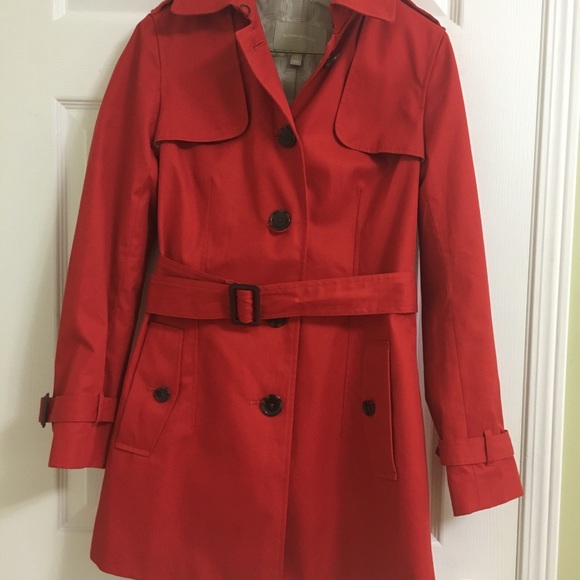 Banana Republic Red Trench Coat - Picture 4 of 6